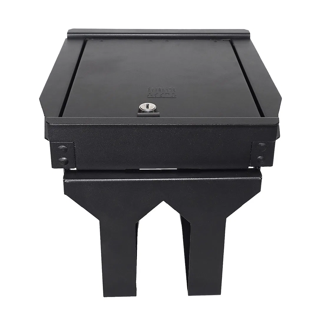 376-01 – TUFFY SEC Console Security Insert, With Standard Key Lock Powder Coat Black Steel - view 2
